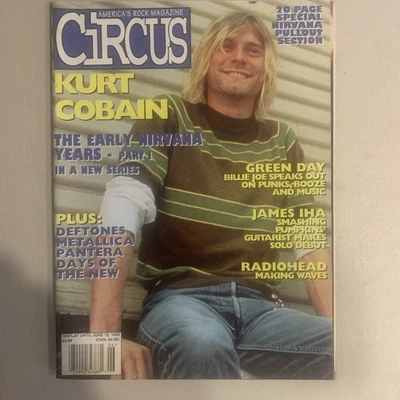 Circus, Kurt Cobain, The Early Nirvana Years - Part 1, 6/98 (pull out intact) - Image 1 of 3