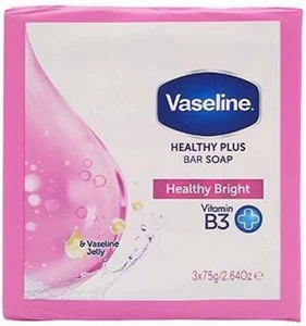 Vaseline Healthy Plus Seife Healty Bright - 3 x 75 Gramm - Bild 1 von 2