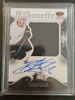 2013-14 Crown Royale Ryan Getzlaf Auto Jersey #SS-RG Silhouette  - Image 1 of 2