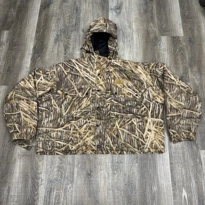 Game Winner Jacket Mens 2XL Brown Mossy Oak Breakup Camo Snap Up Full Zip Coat - Image 1 of 4
