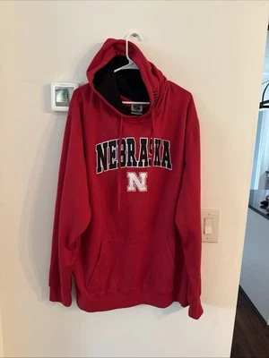 NEBRASKA CORNHUSKERS NCAA Baloncesto/Fútbol Pullover Sudadera con Capucha Suéter - Grande Foto 1 de 4
