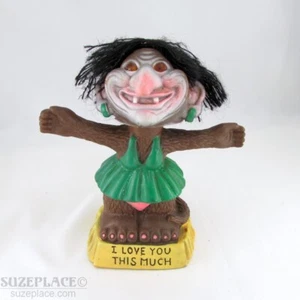 BERRIES I LOVE YOU SO MUCH TROLL NODDER BOBBLEHEAD 1972 RARE VINTAGE - Bild 1 von 6