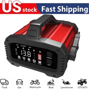 25A Fast-Charging Car Battery Charger - 12V/24V for Lifepo4 Lead Acid Boat Truck - Picture 1 of 14