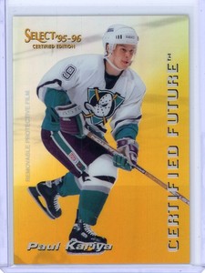 PAUL KARIYA 1995-96 SELECT CERTIFIED FUTURE MIRROR GOLD #3 DUCKS