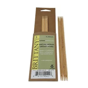 Agujas de tejer abedul Brittany de madera de doble punta 19 cm - Imagen 1 de 36