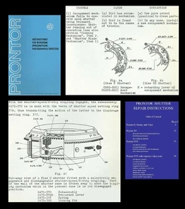 PRONTOR Shutter Repair Manual for S, SV and SVS German Shutters DETAILED - Picture 1 of 3