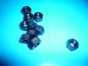 30 Stück verschiedene (gemischt) M4 M5 M6 SCHWARZ NYLON (Kunststoff) SECHSKANT VOLL Muttern - Bild 1 von 3