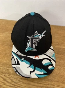 New Era Florida Marlins kids black baseball cap - size 53.9cm - Picture 1 of 7