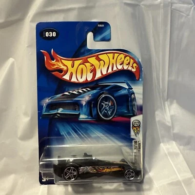 2004 Hot Wheels First Editions F-Racer #30 Negro/Cromo NUEVO y SELLADO Foto 1 de 2