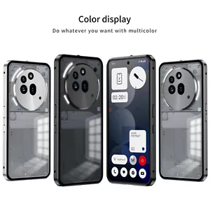 Funda magnética híbrida de lujo de metal para parachoques de vidrio para nada teléfono (3a) Pro - Imagen 1 de 16