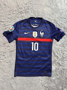 FRANCE 2020 2021 HOME FOOTBALL SHIRT SOCCER JERSEY #10 NIKE CD0700-498 sz S MEN - Picture 1 of 10