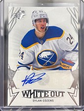 2022-23 UD Spx Dylan Cozens White Out