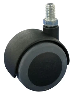 Satz 4x Möbelrolle weiches Rad 2x Ø50 Stift M8X15 - Bild 1 von 1