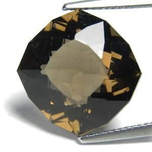 Impresionante Cojín de Cuarzo Ahumado Natural 10.00Cts Piedras Preciosas Corte Personalizado Ref-VDO - Imagen 1 de 4