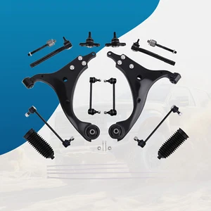 14pc Front Lower Control Arm Tie Rod Kit for 2007-2011 2012 Hyundai Elantra 2.0L - Picture 1 of 18