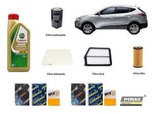 Kit Filtri Tagliando per Hyundai ix35 2.0 CRDi + 7 Litri Olio Castrol 5w30 - Imagen 1 de 9