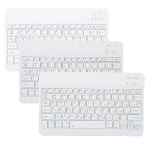 10' Ultra‑Thin BT Wireless Keyboard Arabic/Spanish/Russian fr Android/iOS - Picture 1 of 21