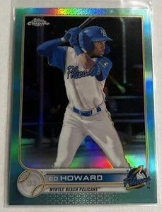 2022 Topps Pro Debut Ed Howard #PDC-152 Aqua Refractor /75 Chicago Cubs - Foto 1 di 2