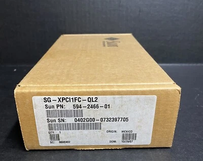 Sun SG-XPCI1FC-QL2 / 375-3383 2Gigabit/Sec PCI-X Single FC Host Adapter NEW - Image 1 of 4