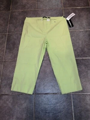 Robell Marie trousers-crops-22" inside leg Lime (810) 8/10/14/22