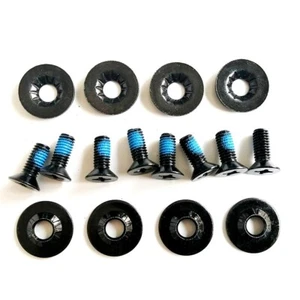 8 Sets/Bag Black Snowboard Binding Plate Screws Set Fits Most Of Bindings Skis - Bild 1 von 3