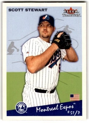 2002 Fleer Tradition Update Scott Stewart #U222 Montreal Expos - Image 1 of 2