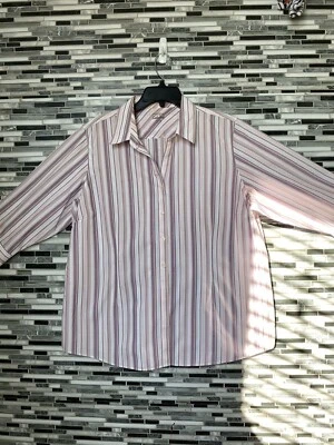 Camisa a rayas con botones Cabelas para mujer Foto 1 de 4