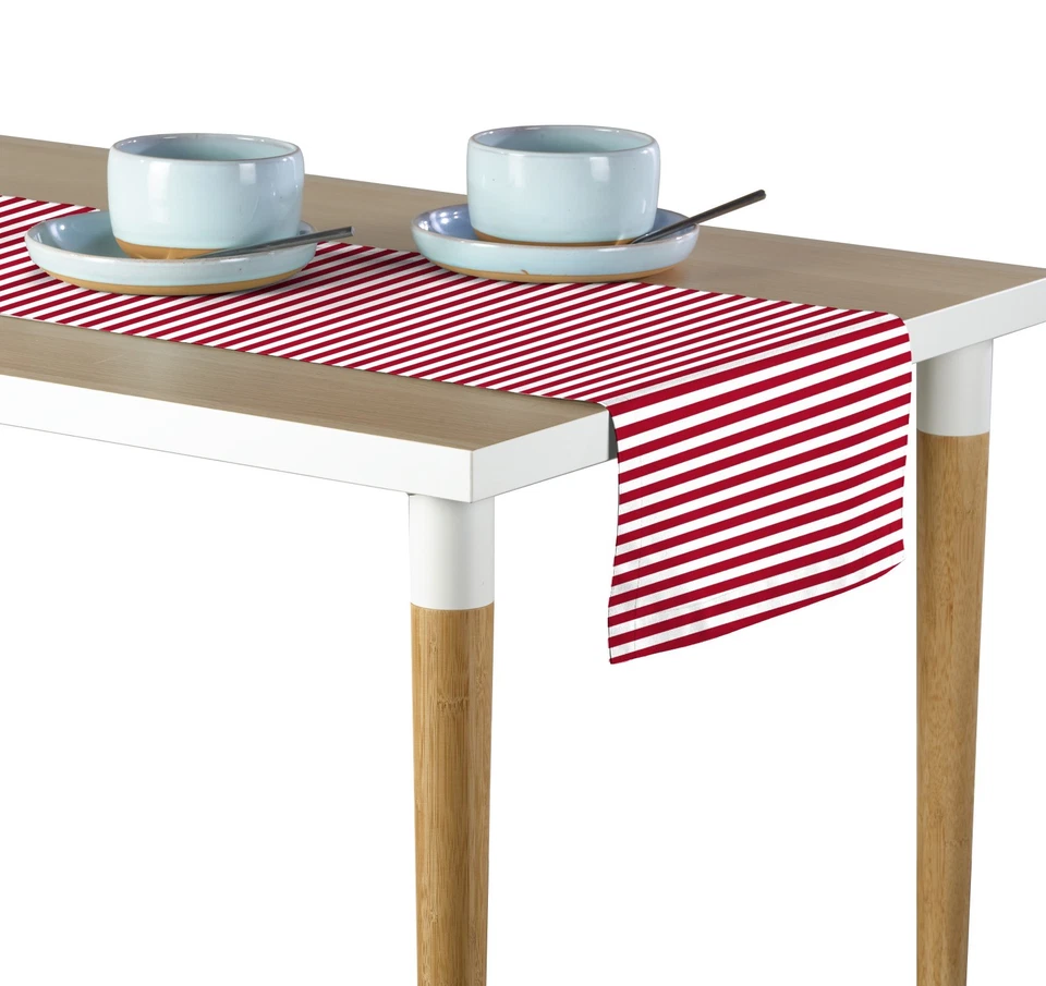 American Red Stripes Table Runners - 12"x72" or 14"x108" - Image 1 of 1