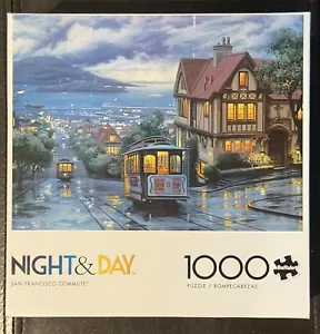 1000 Piece Puzzle "San Francisco Commute" Night & Day - 079346118748 - 11840 - Picture 1 of 7