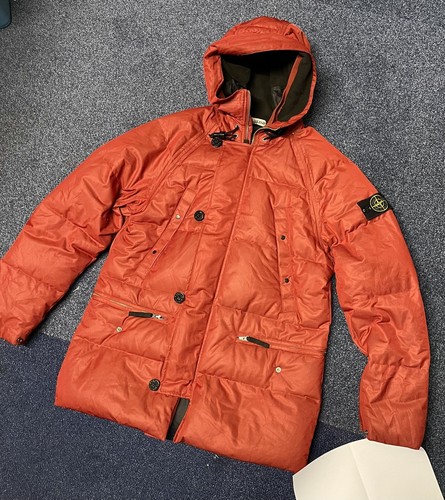Giacca parka piumino Stone Island resistente alle intemperie taglia L