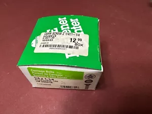 Nuova scatola di 100 bulloni per carrello Hillman, finitura zinco, 307A, 1/4" x 1-1/4" H240015 - Foto 1 di 5