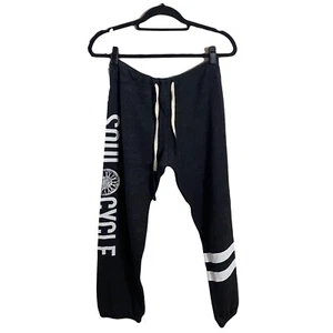NWT Soulcycle soul wheel cycle sweatpant in true black/grey sz M $122 retail - Picture 1 of 6