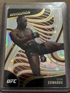 Leon Edwards  2023 Panini Chronicles UFC Revolution Astro Parallel Champ