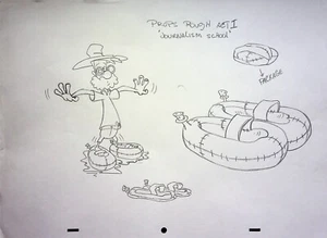 Robinson Sucroe Robinson Sucroë 1994 Animation Production Hand Drawn Prop Pencil - Picture 1 of 2