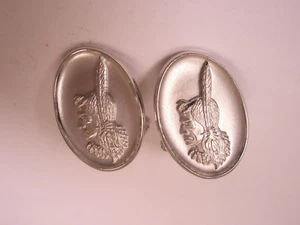Native American Feathered Headdress Vintage Cuff Links - Picture 1 of 7