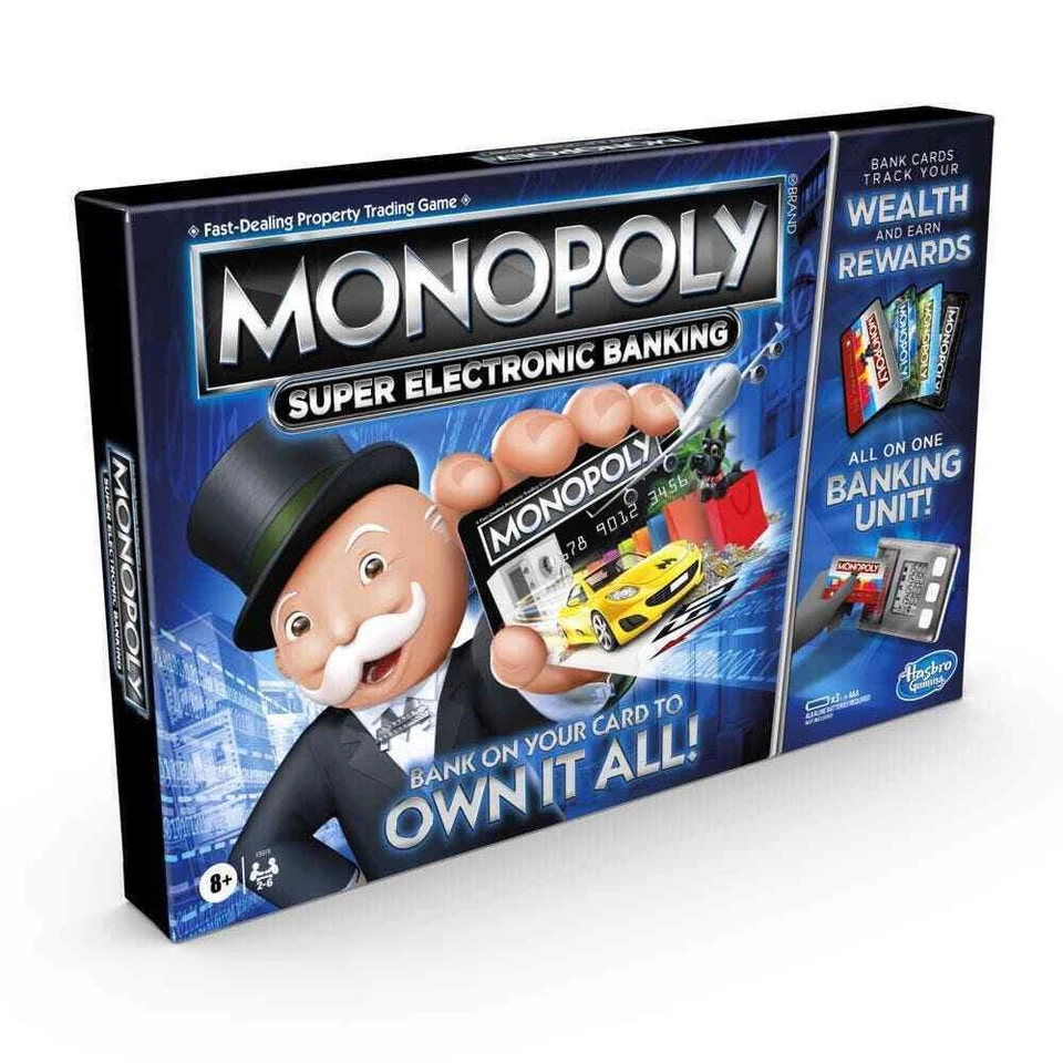 Hasbro Monopoly Super Electronic Banking Board Game - E8978