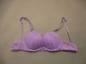 34A Victoria's Secret Damen lila gepolsterter Bügel Rückenverschluss Push-up BH 4i - Bild 1 von 8