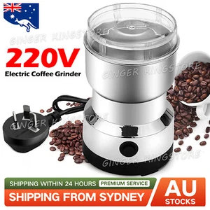 Electric Coffee Grinder Grinding Milling Bean Nut Spice Matte Blender 220V AU - Picture 1 of 9
