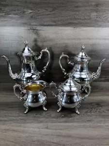 Juego de servicio de té Towle 4 piezas chapado en plata pesada - Imagen 1 de 24