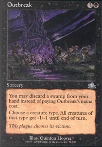 Outbreak ~ Near Mint Prophecy MTG Magic UltimateMTG Black Card - Image 1 of 1