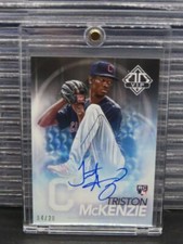 2021 Topps Transcendent Triston McKenzie VIP Auto Autograph Rookie RC #04/20