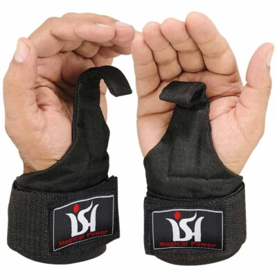 Weight lifting Power training Gym hooks Grips bar straps wraps wrist supports