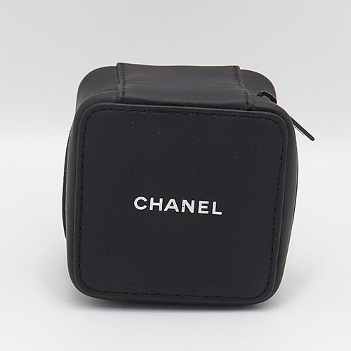 CHANEL JEWELRY Chanel Orologio Portagioie Nero Autentico Novità Trinket Pouch
