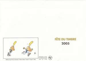 Großformat Briefumschlag 1. Tag 2005 Briefmarkenfest Titeuf - Bild 1 von 2