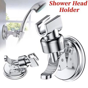 Adjustable Shower Head Holder Suction Cup Handheld Wall Mount Bathroom Bracket - Picture 1 of 10