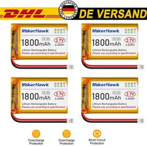 4pcs Batteria Ricaricabile 3,7V 1800mAh LiPo 1S 1C Batteria ai Polimeri di Litio 103450 - Foto 1 di 8