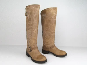 Steve Madden Reitstiefel Buckeye abgenutzt Leder Reißverschluss hinten Damengröße 9M - Bild 1 von 12