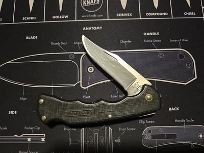 Navaja de Bolsillo BUCK 422• BUCKLITE EE. UU. Año 1985 Negra Lockback Foto 1 de 4