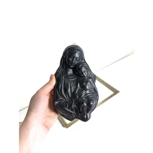 Wandskulptur Muttergottes und Heiliges Kind, Madonna Maria und Baby Skulptur, Maria w - Bild 1 von 10