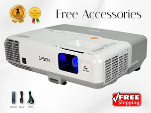 REFURBISHED Epson PowerLite 92 3LCD Projector 2400 Lumens 2160p USB Viewer w/Kit - Picture 1 of 15